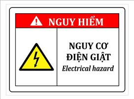 Biển cảnh báo nguy hiểm điện