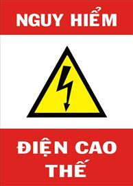 Biển cảnh báo nguy hiểm điện giật