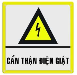 Biển cảnh báo nguy hiểm điện giật