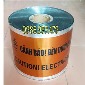 Băng cảnh báo nilon tráng bạc 20cm