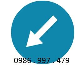 Biển báo hướng phải đi vòng chướng ngại vật - số h