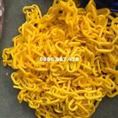Xích nhựa nối cọc tiêu màu vàng