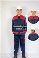 Công ty Bảo An Quần áo bảo hộ phối tím than đỏ BA1088 BA 1088