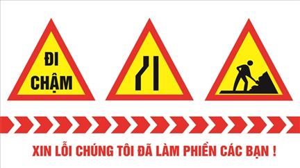 Biển cảnh báo công trình xây dựng