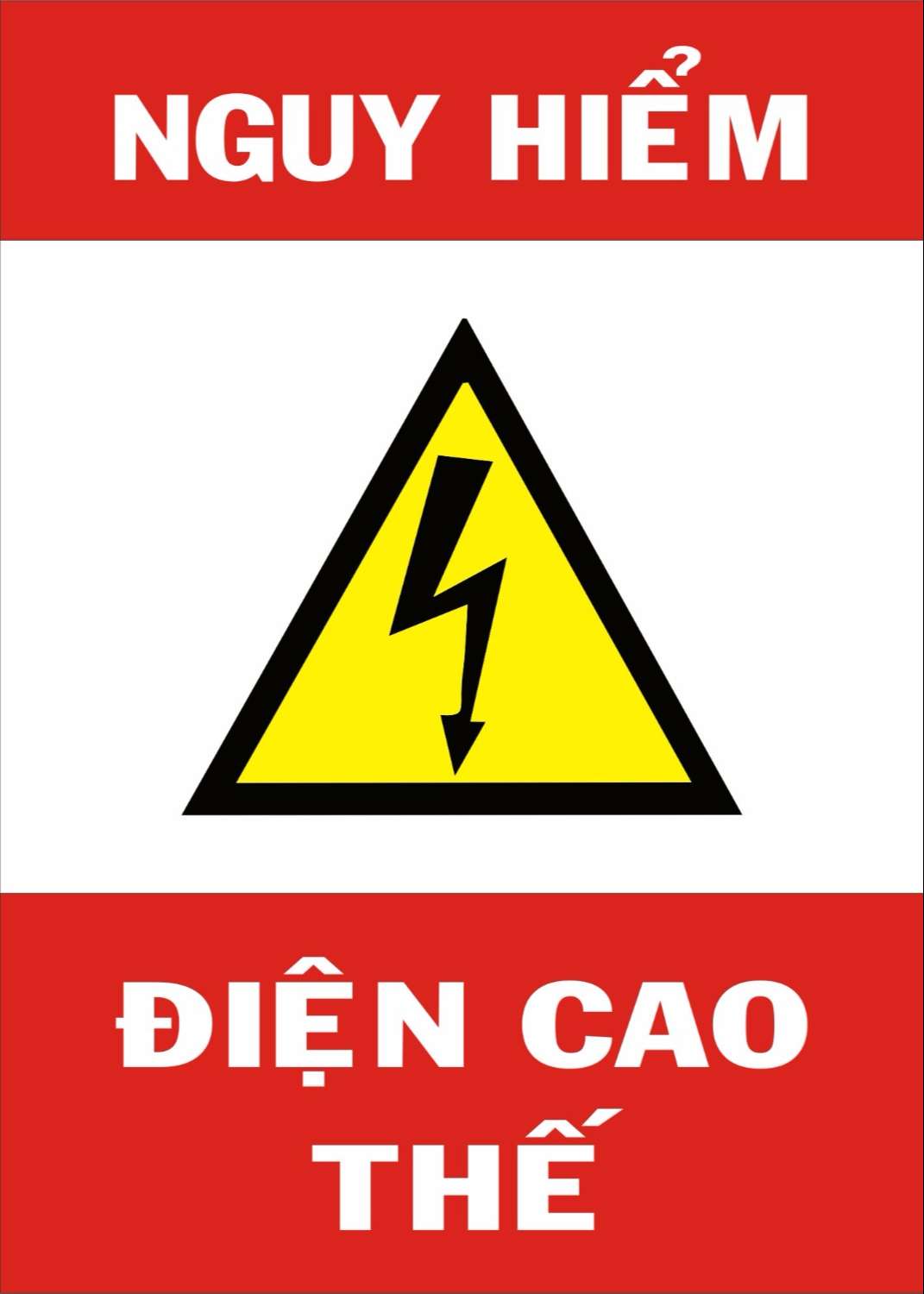 biển cảnh báo nguy hiểm điện giật
