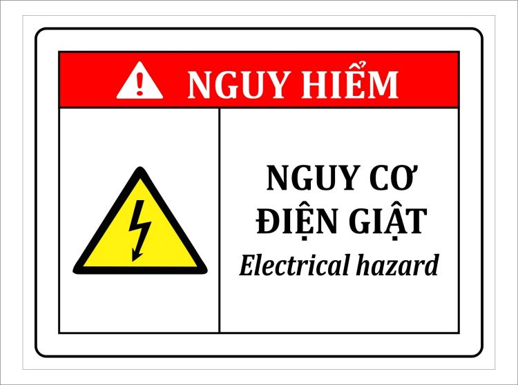 Biển cảnh báo nguy hiểm điện